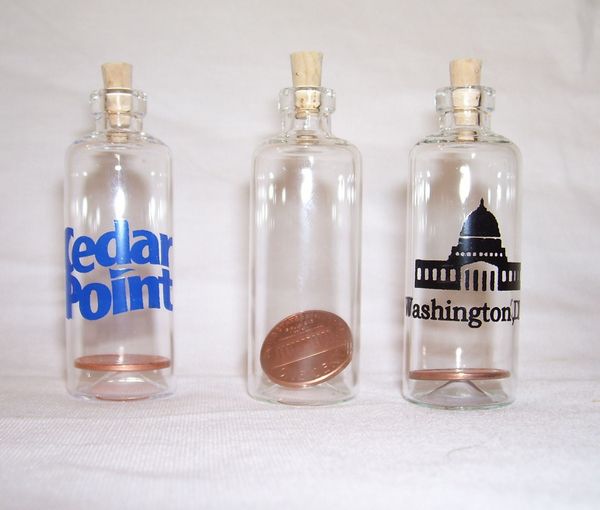 NGH102C Lucky Penny in Mini Glass Bottle With C...
